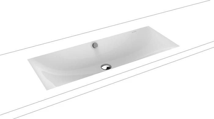 Kaldewei Silenio 3048 Unterbauwaschtisch 93.4x39.1cm, Perl-Effekt, warm grey 60