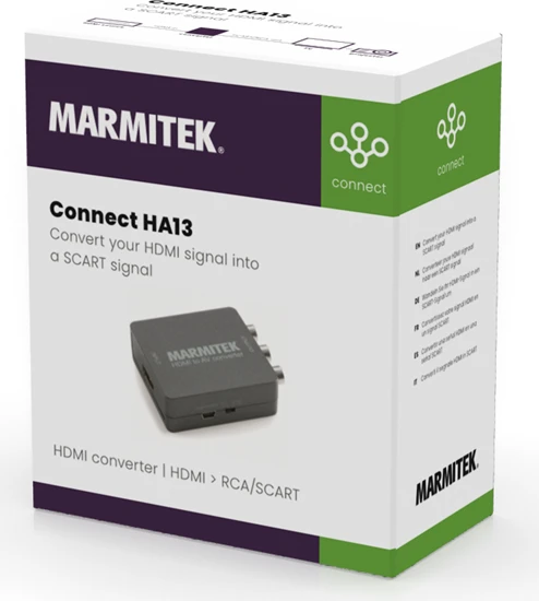 Marmitek Connect HA13, HDMI auf RCA Composite/SCART