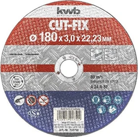 kwb Professional Metall Trennscheibe, 180x3x22.23mm, 1 Stück