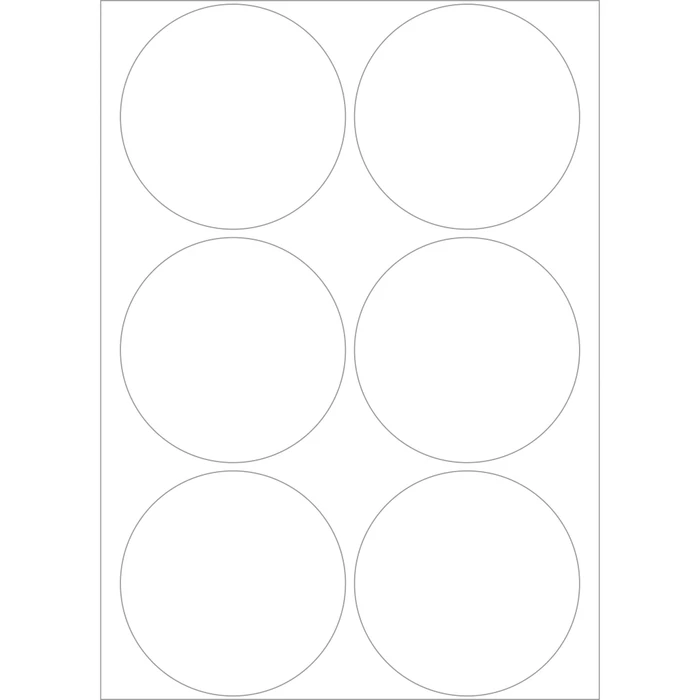 Herma Markierungspunkte 50mm weiß, 32 Blatt