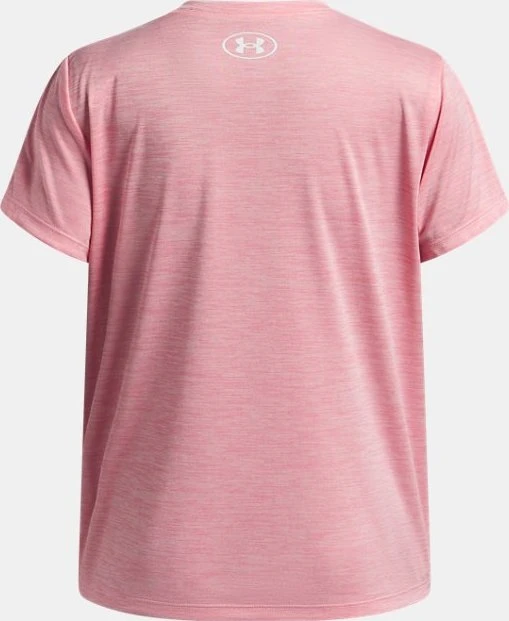 Under Armour Tech Twist Wordmark Logo Funktionsshirt kurzarm bittersweet pink/white (Junior)