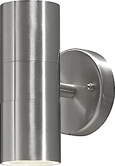 Konstsmide Modena GU10 35W 6cm Wandleuchte 2-flammig edelstahl