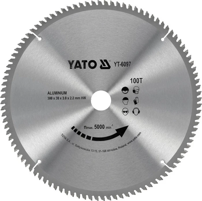 Yato YT-6097 Kreissägeblatt 100Z, 300x2.2x30mm, 1 Stück