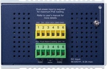 Planet IGS-6325 Industrial Railmount Gigabit Managed Switch, 8x RJ-45, 2x SFP, 360W PoE++