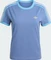 adidas 3-Streifen Slim T-Shirt kurzarm crew blue/light blue/white (Damen) Vorschaubild