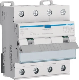 Hager Fehlerstrom-Leitungsschutzschalter 4P 10kA B-20A 300mA Typ A