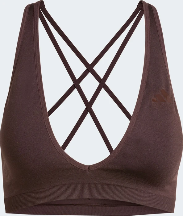 adidas Workout Essentials Knit Light Support Sport-BH aurora coffee (Damen)