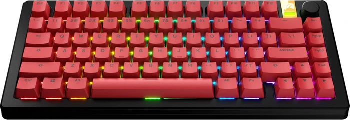 Glorious GPBT Basics Keycaps, Kunststoff (PBT), Revive Red, rot, 130 Tasten, ANSI-US