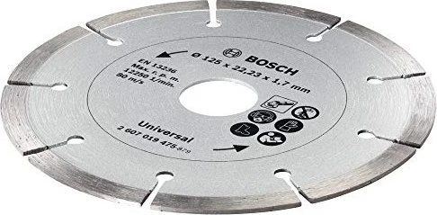 Bosch DIY Baumaterial Diamanttrennscheibe, 125x1.7x22.23mm, 1 Stück