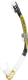 Cressi Alpha Ultra Dry Trockenschnorchel transparent/schwarz/gelb