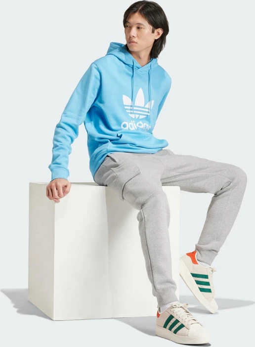 adidas Adicolor Classics Trefoil Hoodie semi blue burst (Herren)