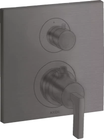 Hansgrohe Axor Citterio Thermostat mit Absperrventil und Hebelgriff brushed black chrome