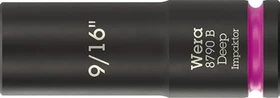 Wera 8790 B Impaktor Deep Außensechskant Steckschlüssel 3/8" zöllig, 9/16"x63mm