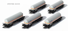 Märklin - Spur N Güterwagen - Druckgas-Kesselwagen-Set