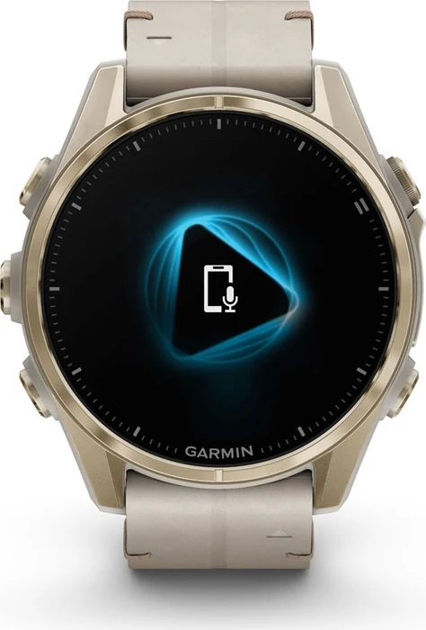 Garmin Fenix 8 43mm Sapphire soft gold/limestone leather