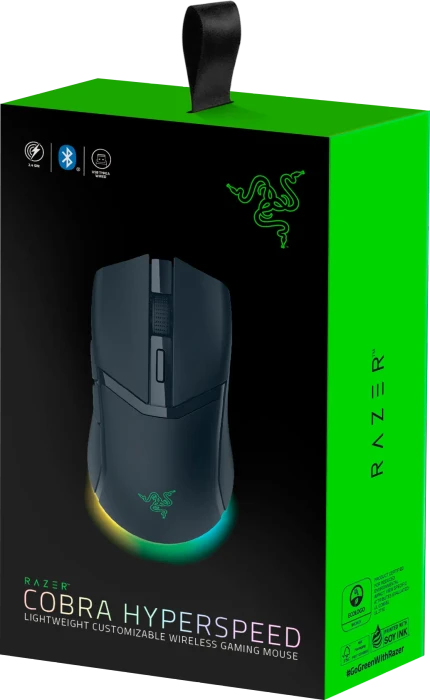 Razer Cobra HyperSpeed schwarz, USB/Bluetooth