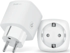 Trust Smart WiFi Steckdose EU Duo-Pack, Typ F, Smart-Steckdose, 2er-Pack (71301)
