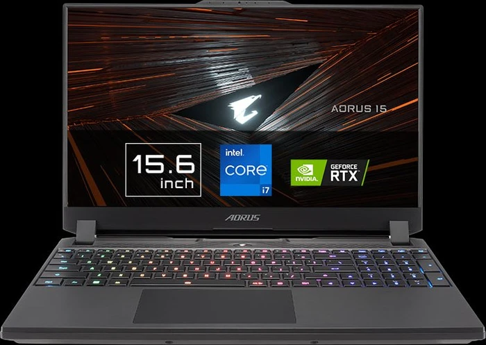 GIGABYTE AORUS 15, Core i7-12700H, 16GB RAM, 1TB SSD, GeForce RTX 3070 Ti, DE