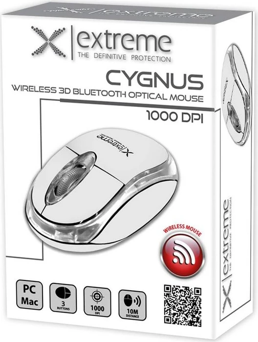 Esperanza Extreme Cygnus weiß/transparent, Bluetooth