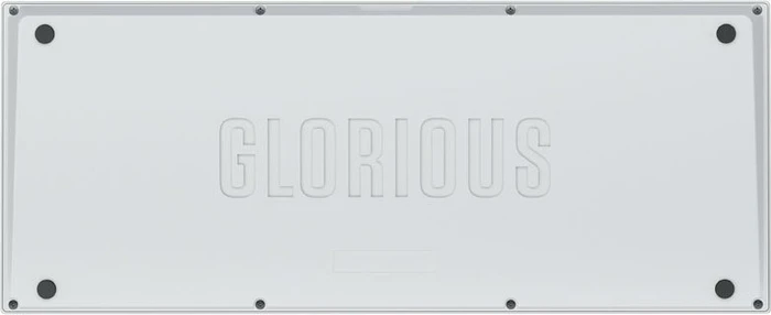 Glorious GMMK Pro 75% Layout Barebone Tastatur, White Ice weiß, ANSI