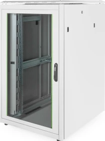 Digitus Professional Unique Serie Serverschrank 26HE, Sicherheitsglastür, IP2X, grau, 1000mm tief