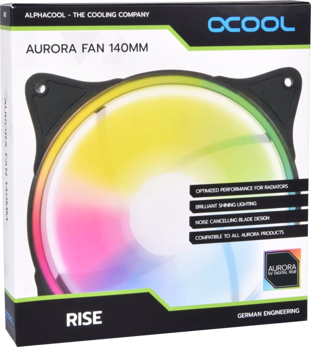 Alphacool Rise Aurora, schwarz, 140mm