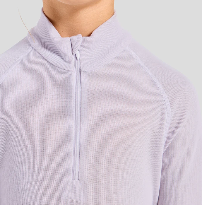 Odlo Active Warm Eco Half-Zip Funktionsshirt langarm misty lilac (Junior)