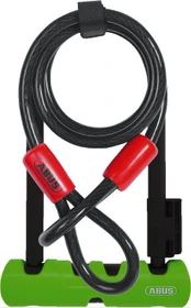 ABUS Ultra Mini 410/14 inkl. Kabel Bügelschloss, Schlüssel schwarz