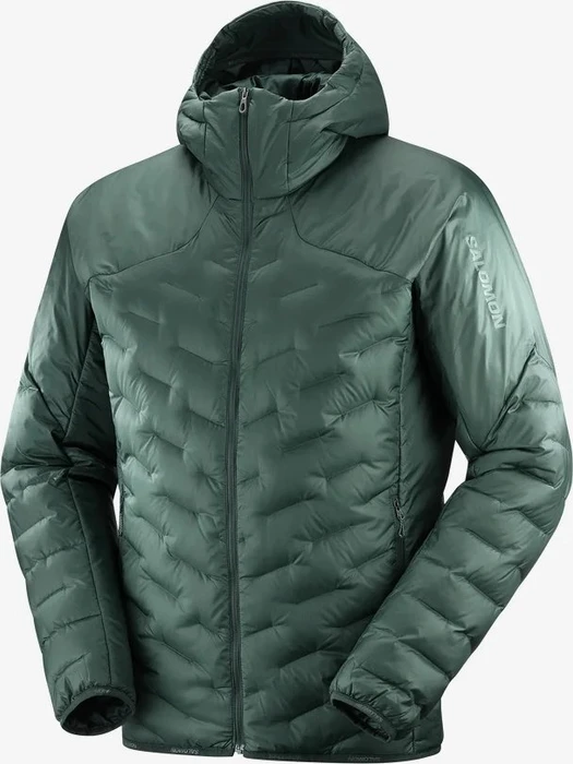 Salomon Outline Down Hoodie Funktionsjacke ponderosa pine (Herren)