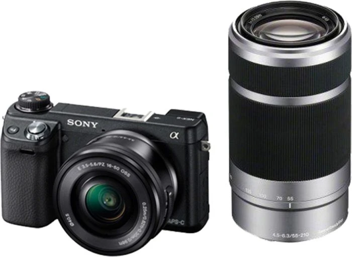 Sony NEX-6 mit Objektiv E PZ 16-50mm 3.5-5.6 OSS und E 55-210mm 4.5-6.3 OSS