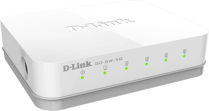 D-Link GO Easy Desktop Gigabit Switch, 5x RJ-45