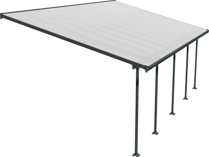 Palram Canopia Feria Terrassenüberdachung 787x385cm grau
