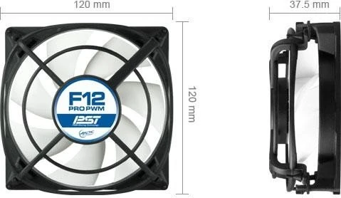 ARCTIC F12 Pro PWM PST, 120mm