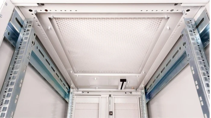 Roline / Secomp Pro Serie 19" Serverschrank 42HE, montiert, Gitternetztür, IP20, RAL 7035, 1000mm tief