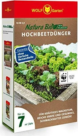 Wolf-Garten Natura Bio N-HB Hochbeetdünger, 1.9kg