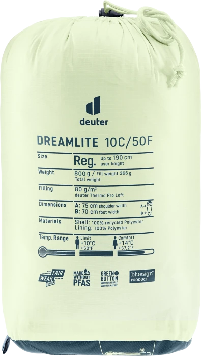 Deuter Dreamlite 10° Mumienschlafsack nautic/breeze