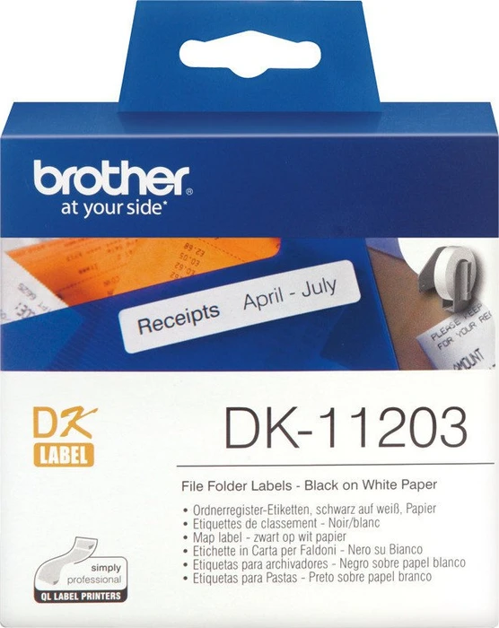 Brother Endlosetiketten DK-11203, 17x87mm, weiß, 1er-Pack (300 Etiketten)