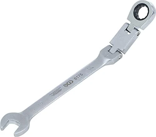 BGS technic Gelenk-Maul-Ringratschenschlüssel, 15x245mm