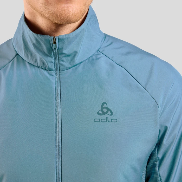 Odlo The Run Easy Warm Hybrid Funktionsjacke provincial blue (Herren)