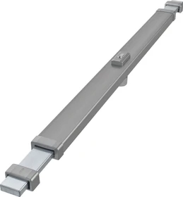 ABUS Panzerriegel PR2800 L2 ohne Zylinder Edelstahl, Querriegelschloss