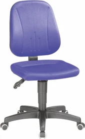 Bimos Unitec 2 Arbeitsdrehstuhl mit Rollen, Stoff, blau
