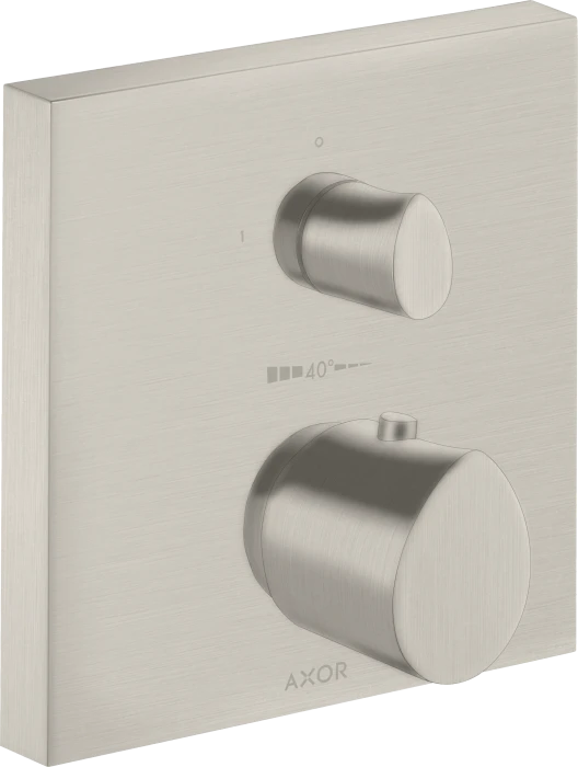 Hansgrohe AXOR Starck Organic Thermostat Unterputz mit Absperrventil edelstahloptik