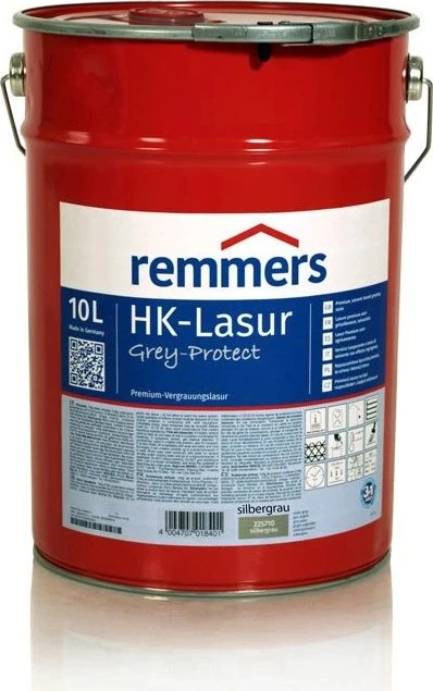 Remmers HK-Lasur 3in1 Grey-Protect silbergrau, 10l