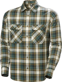 Helly Hansen Lokka Flannel Hemd langarm dark green (Herren)