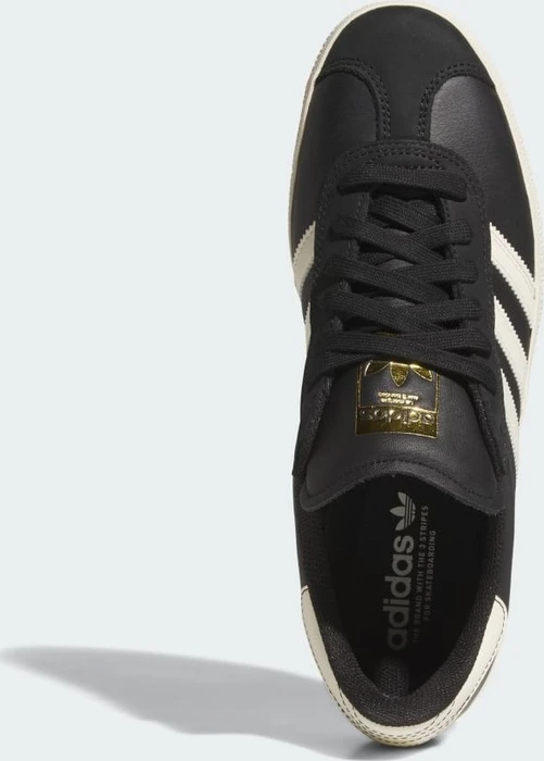 adidas Gazelle core black/cream white/gold metallic
