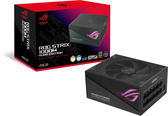 ASUS ROG STRIX 1000G Gold Aura Edition, ROG-STRIX-1000G-AURA-GAMING, 1000W, ATX 3.0
