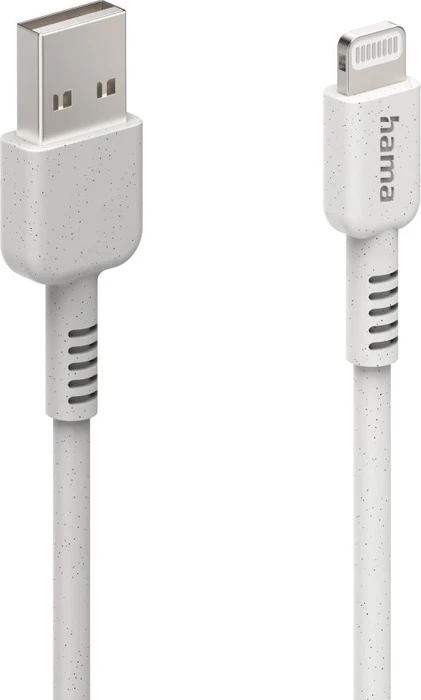 Hama Ladekabel Eco USB-A/Lightning 1m weiß