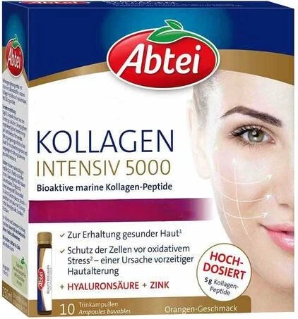 Abtei Beauty Kollagen Intensiv 5000 Trinkampullen, 10 Stück