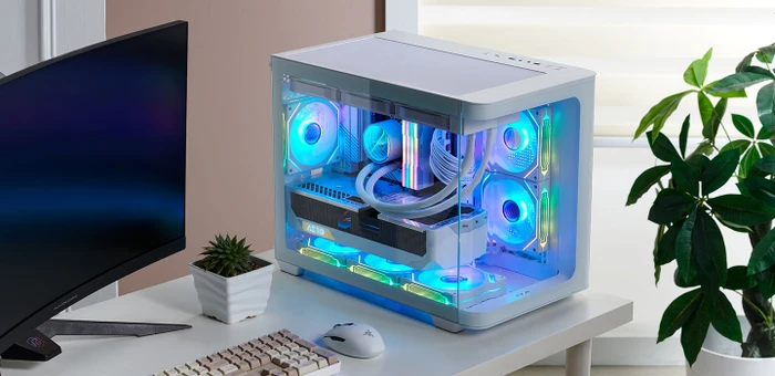 FSP S380-WA White, Glasfenster