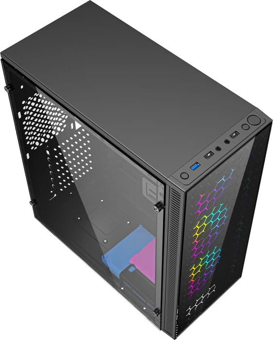 Gembird Fornax 500 Black, Glasfenster